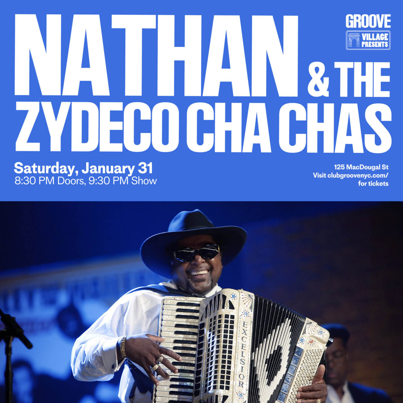 ミュージシャン cha Nathan & the Zydeco Cha Chas | Village Presents